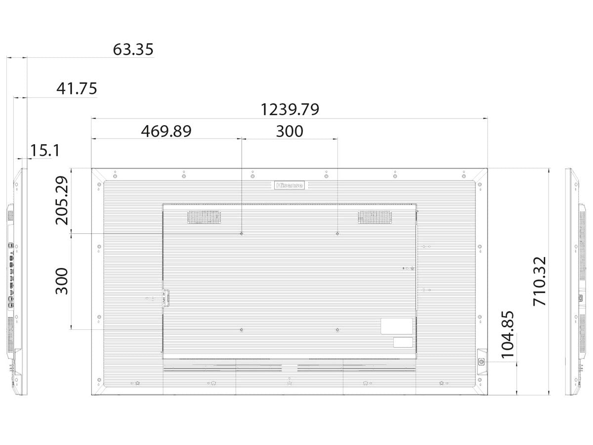 Hisense Commercial 55DM66D - 55" 4K Ultra HD 24/7 Professional Digital Signage Display Digital Signage Display Hisense