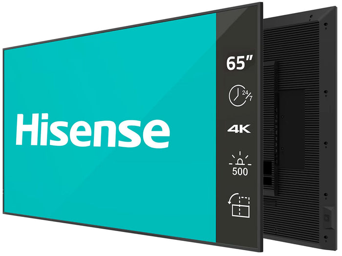 Hisense Commercial 65DM66D - 65" 4K Ultra HD 24/7 Professional Digital Signage Display Digital Signage Display Hisense