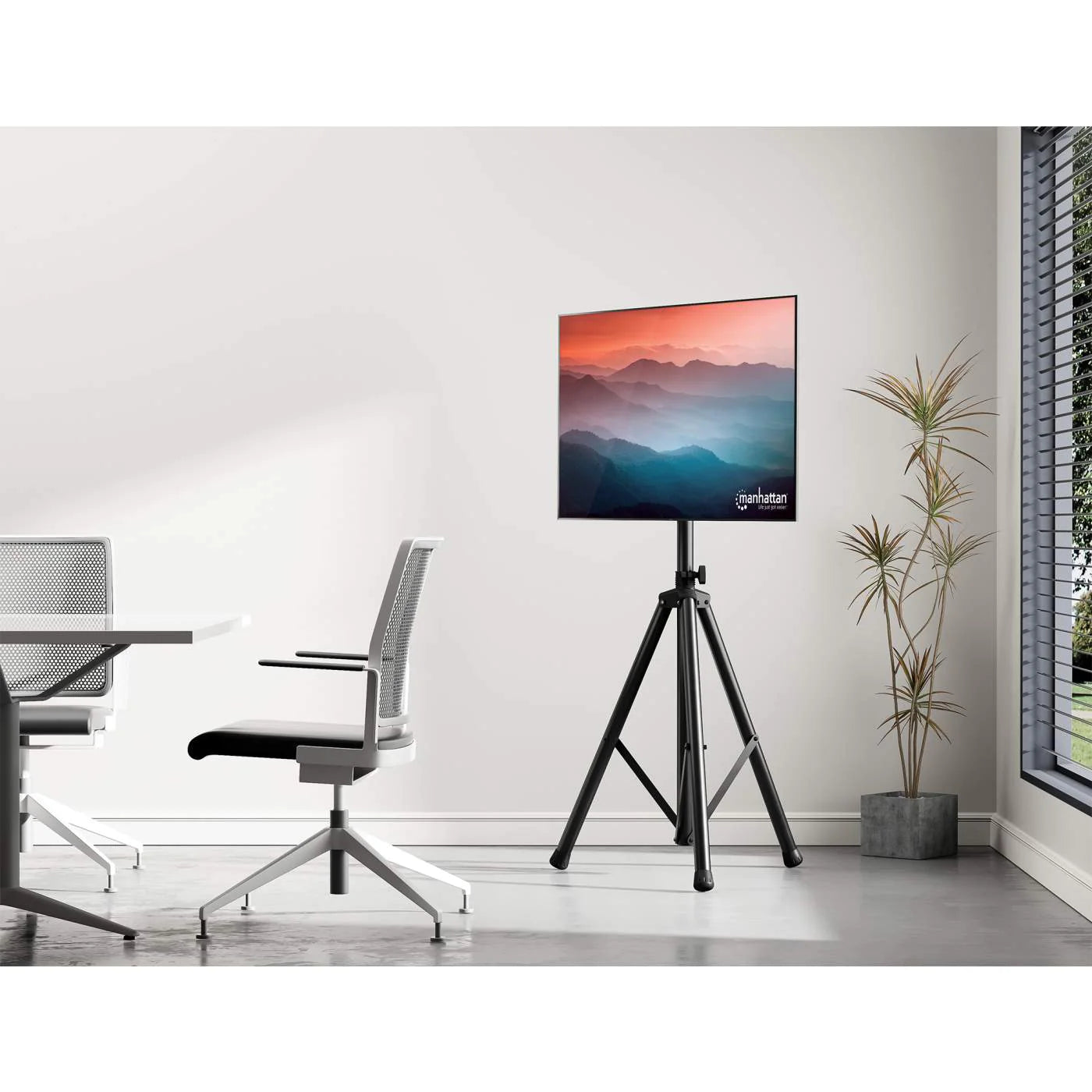 Manhattan 70" Universal Portable TV Mount Tripod | 461412 Floor Stand Manhattan