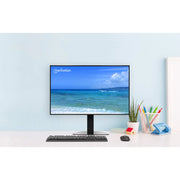 Manhattan 15" - 32" Height Adjustable Gas Spring Single Monitor Desktop Stand | 461894 Monitor Arm Desk Mount Manhattan