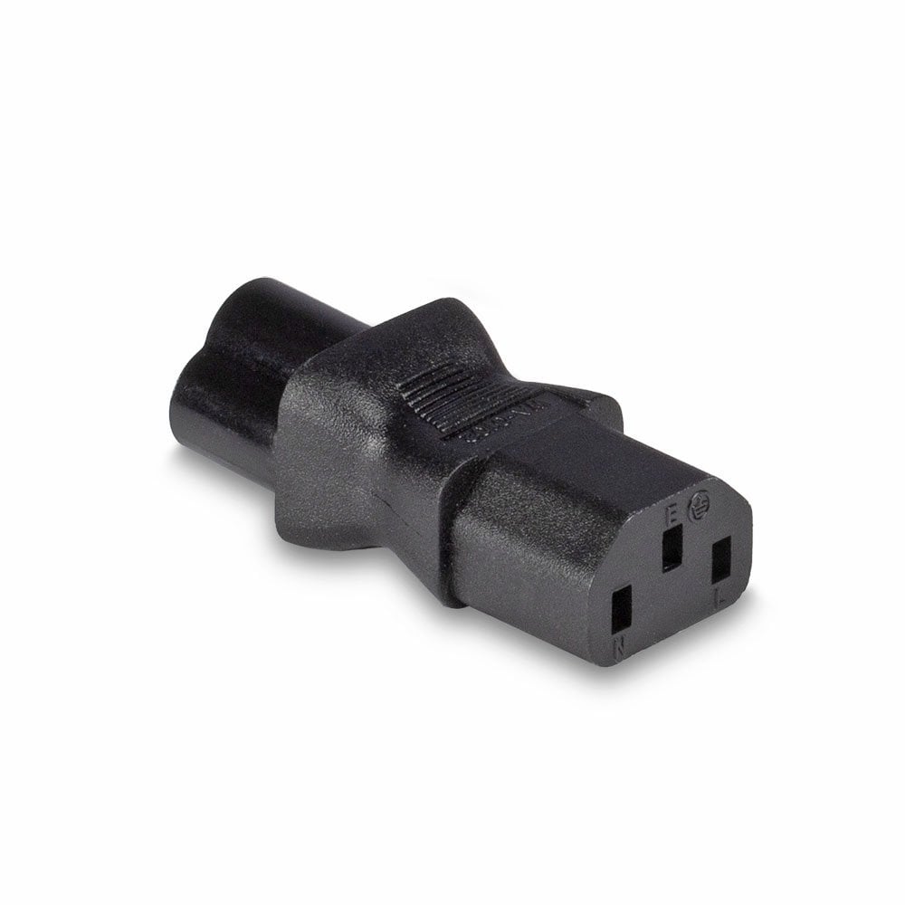 Lindy IEC C6 Cloverleaf Socket To IEC C13 3 Pin Plug Adapter | 30450 Adapter / Converter Lindy