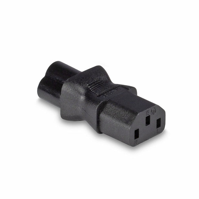 Lindy IEC C6 Cloverleaf Socket To IEC C13 3 Pin Plug Adapter | 30450 Cable Gender Changers Lindy