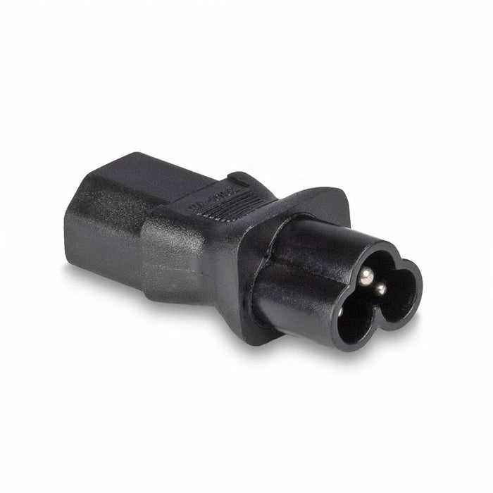 Lindy IEC C6 Cloverleaf Socket To IEC C13 3 Pin Plug Adapter | 30450 Cable Gender Changers Lindy