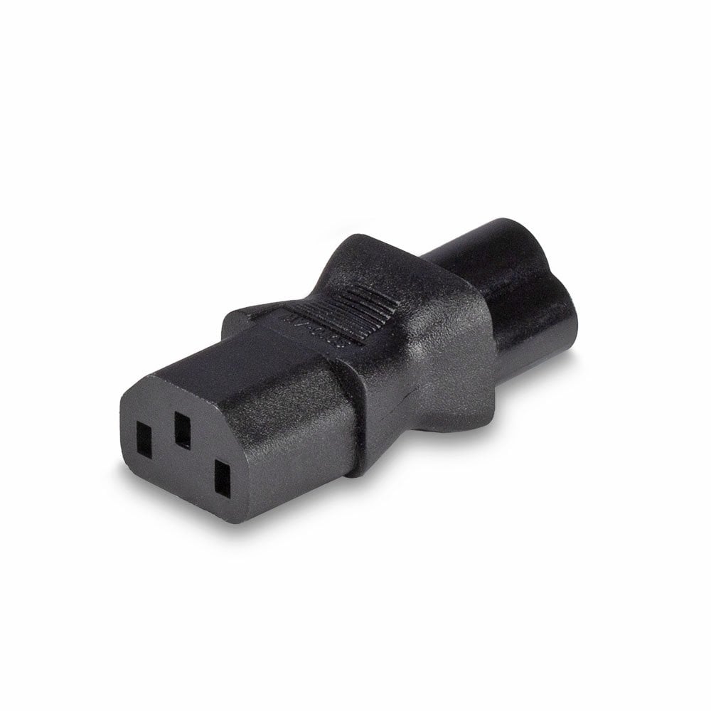 Lindy IEC C6 Cloverleaf Socket To IEC C13 3 Pin Plug Adapter | 30450 Adapter / Converter Lindy