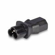 Lindy IEC C6 Cloverleaf Socket To IEC C13 3 Pin Plug Adapter | 30450 Adapter / Converter Lindy