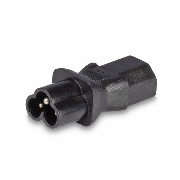 Lindy IEC C6 Cloverleaf Socket To IEC C13 3 Pin Plug Adapter | 30450 Cable Gender Changers Lindy