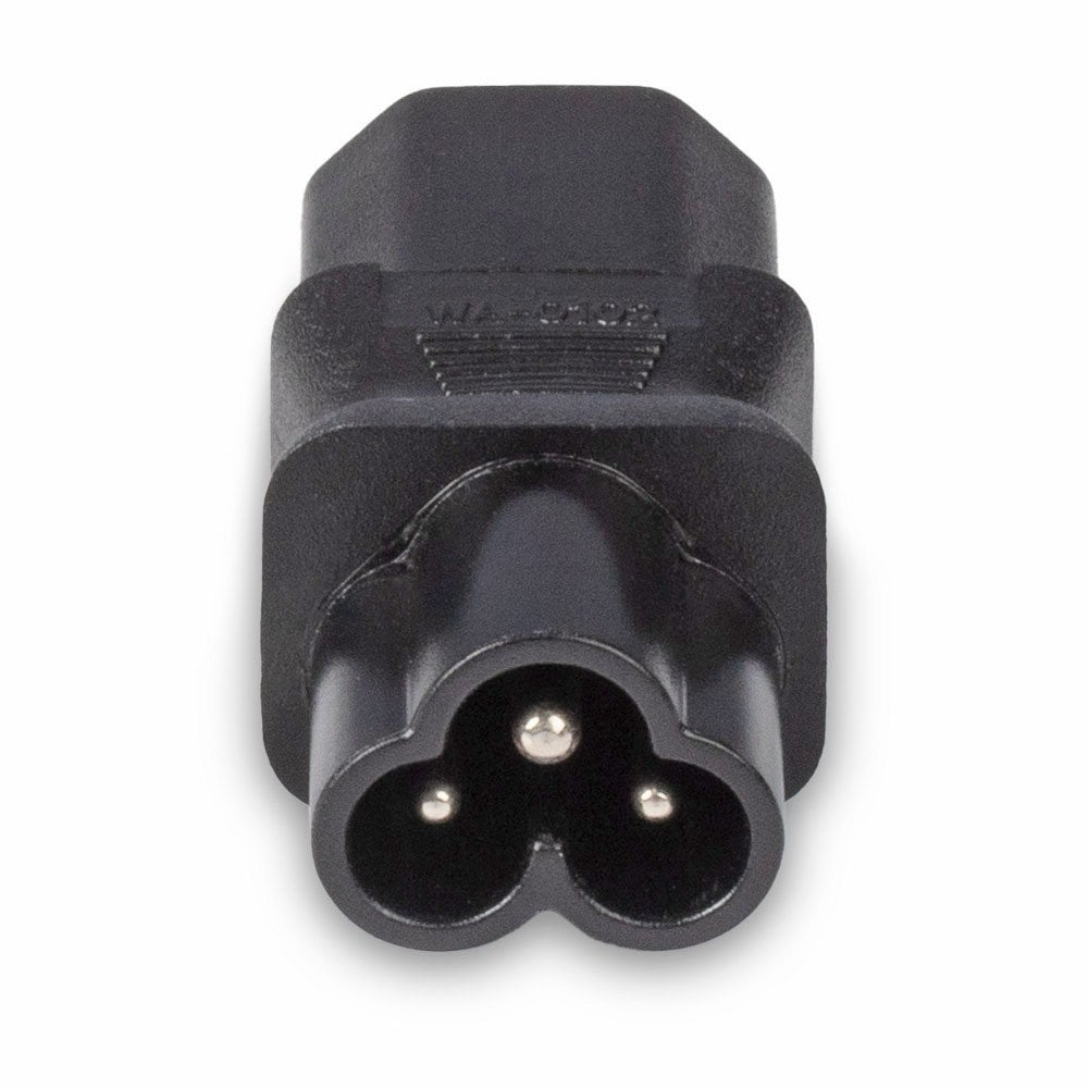 Lindy IEC C6 Cloverleaf Socket To IEC C13 3 Pin Plug Adapter | 30450 Adapter / Converter Lindy