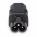 Lindy IEC C6 Cloverleaf Socket To IEC C13 3 Pin Plug Adapter | 30450 Cable Gender Changers Lindy