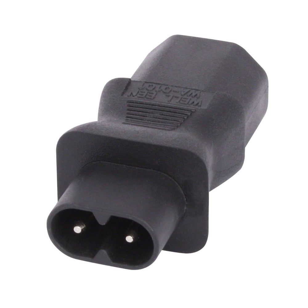 Lindy IEC C8 Figure 8 Socket to IEC C13 3 Pin Plug Adapter | 30451 Adapter / Converter Lindy