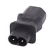 Lindy IEC C8 Figure 8 Socket to IEC C13 3 Pin Plug Adapter | 30451 Adapter / Converter Lindy