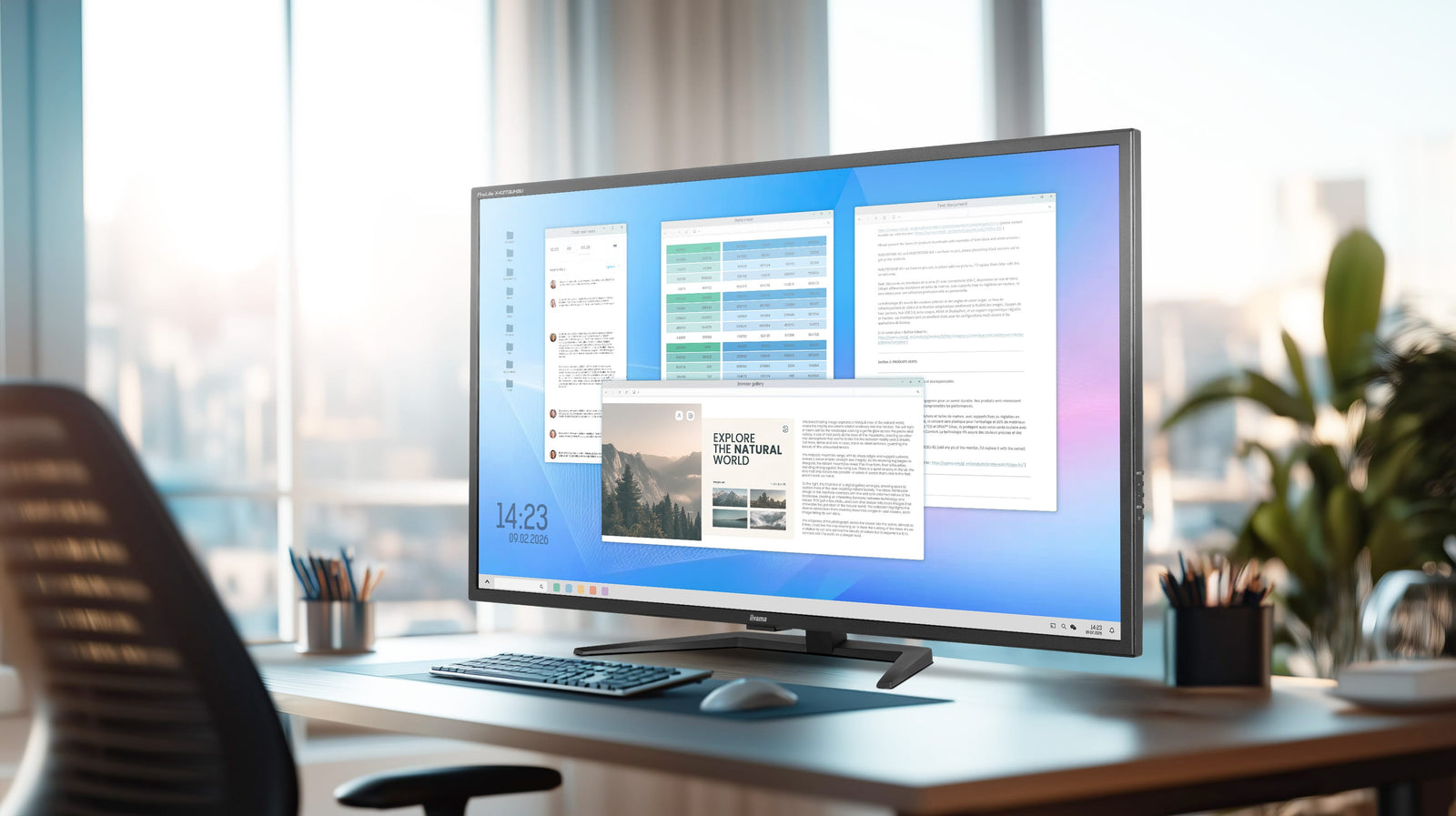 iiyama ProLite X4373UHSU-B2 42.5" 60Hz 3ms 4K UHD Large Format Desktop Monitor Desktop Monitor iiyama