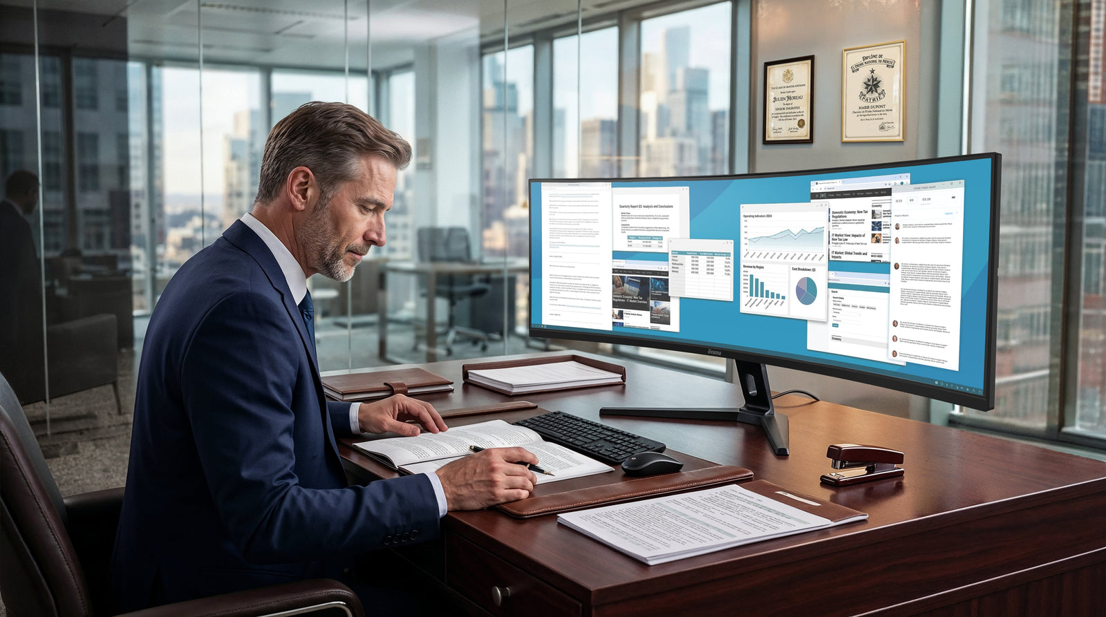 iiyama ProLite XCB4994DQSU-B1 49" 120Hz 2ms DQHD Curved Monitor Desktop Monitor iiyama