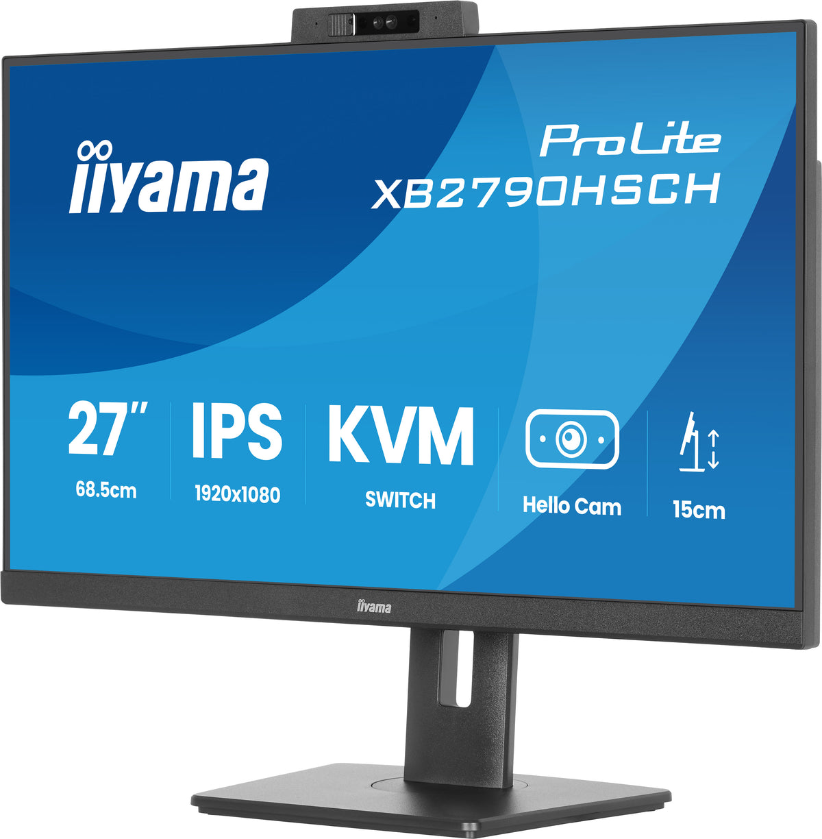 iiyama ProLite XB2790HSCH-B1 27" 120Hz 3ms Full HD Desktop Monitor with Windows Hello Camera Desktop Monitor iiyama