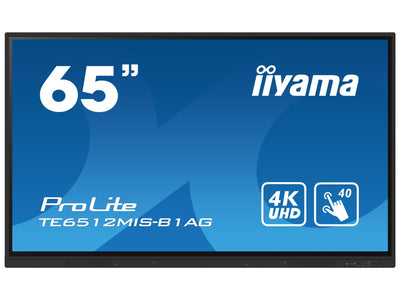 iiyama ProLite TE6512MIS-B1AG 65" 4K UHD Interactive Touch Screen Display iiyama Interactive Touchscreen Display iiyama