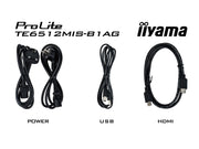 iiyama ProLite TE6512MIS-B1AG 65" 4K UHD Interactive Touch Screen Display Interactive Touchscreen Display iiyama