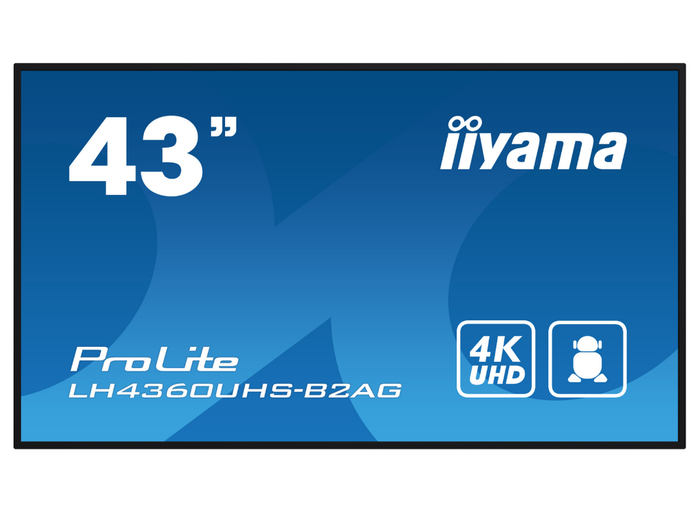 iiyama ProLite LH4360UHS-B2AG 43" 4K Ultra HD Professional Digital Signage Display - (OPEN BOX) Digital Signage Display iiyama
