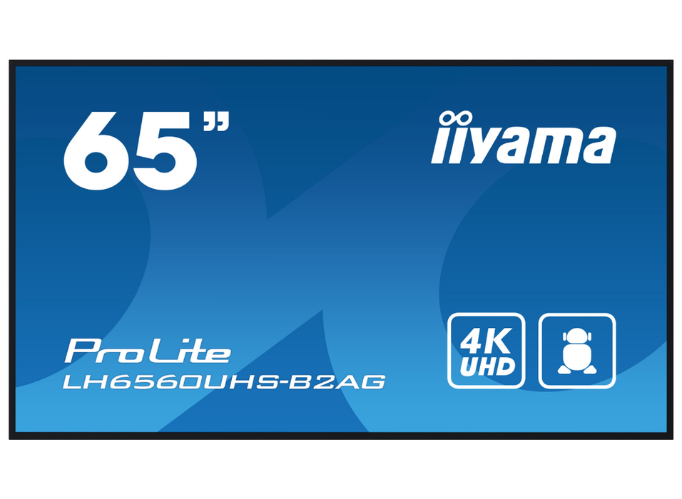 iiyama ProLite LH6560UHS-B2AG 65" 4K Ultra HD Professional Digital Signage Display iiyama Large Format Displays iiyama