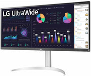 LG 34" 21:9 UltraWide™ Full HD 100Hz IPS Monitor | 34WQ650-W.AEK Desktop Monitor LG