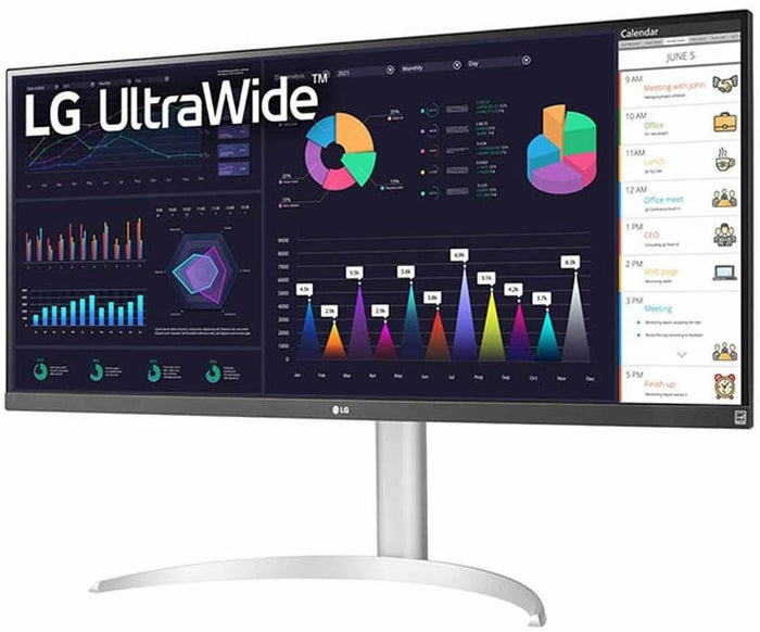 LG 34" 21:9 UltraWide™ Full HD 100Hz IPS Monitor | 34WQ650-W.AEK Desktop Monitor LG