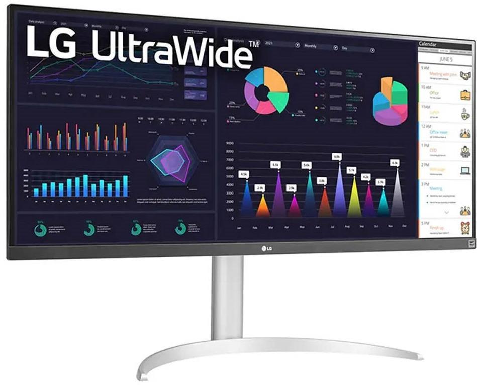 LG 34" 21:9 UltraWide™ Full HD 100Hz IPS Monitor | 34WQ650-W.AEK Desktop Monitor LG