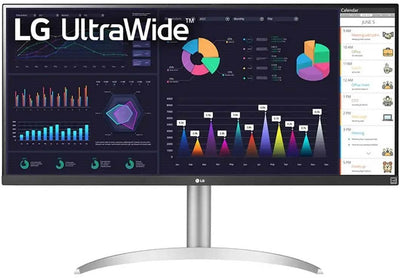 LG 34" 21:9 UltraWide™ Full HD 100Hz IPS Monitor | 34WQ650-W.AEK Desktop Monitor LG
