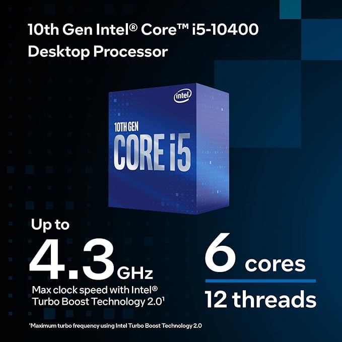 Intel BX8070110400 Intel Core i5 10400 / 2.9 GHz Processor