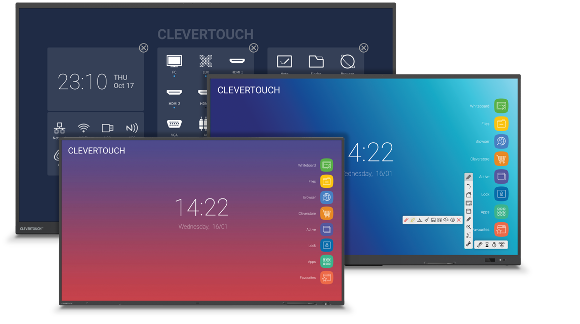 CleverTouch IMPACT MAX 75" 4K Ultra HD Android Interactive Display Interactive Touchscreen Display CleverTouch
