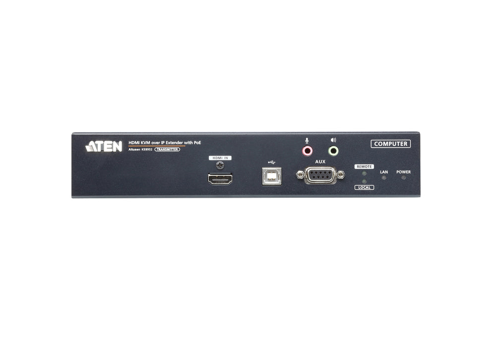 Aten 4K HDMI Single Display KVM over IP Transmitter with PoE  | KE8952T-AX