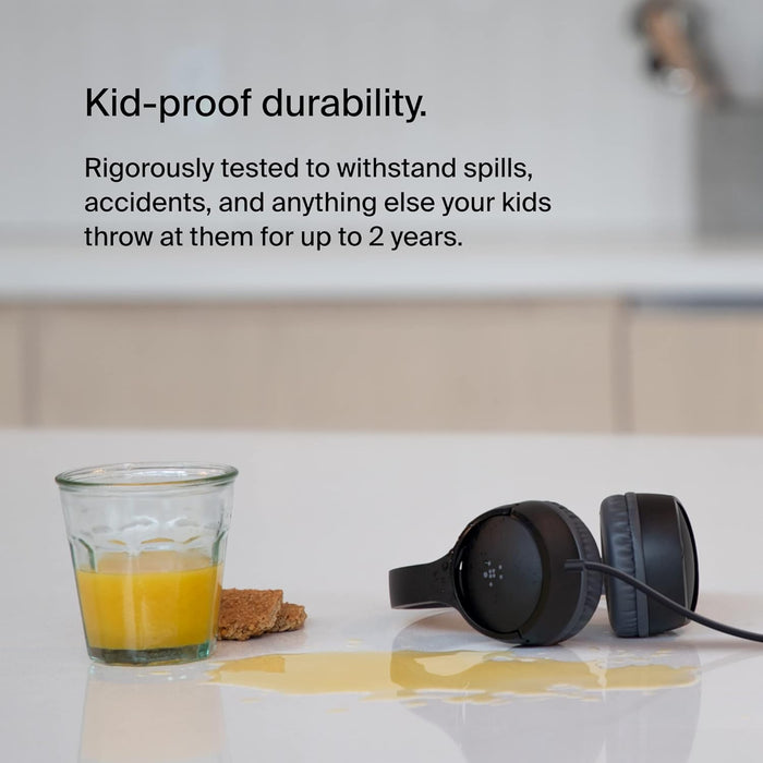 Belkin SoundForm Mini Wired On-Ear Headphones for Kids | AUD004BTBK