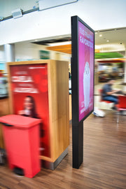 Multibrackets M Pro Series - Enclosure 55" Kiosk Black Signage Display Enclosures Multibrackets