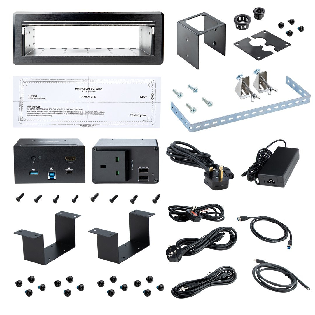 StarTech KITBXDOCKPUK Conference Room Docking Station with Power/Charging AV Extender Startech