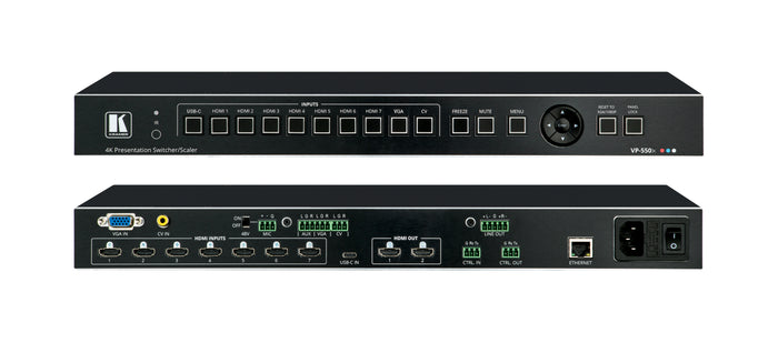 Kramer Electronics VP-550X 10–Input 4K HDR HDMI Presentation Switcher/Scaler Video Switch Kramer