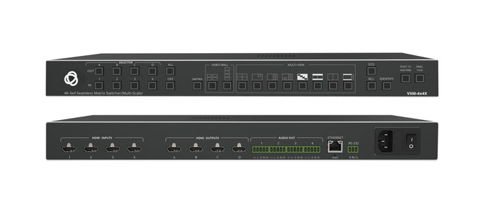 Kramer VSM-4X4X 4x4 Matrix Switcher, Videowall & Multiviewer Video Switch Kramer