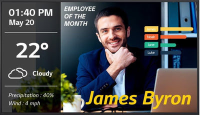 LG UM3DG Series / 65UM3DG 65" 4K Ultra HD Smart Digital Signage Display LG Digital Signage LG