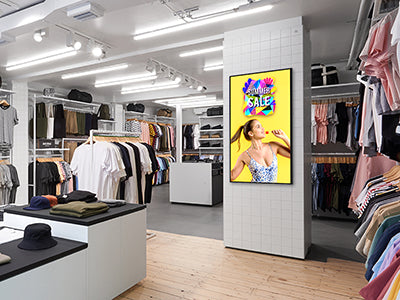 43” High Vibrance Android Advertising Display Screen | 700 cd/m2 Brightness High Brightness Digital Signage ScreenMoove