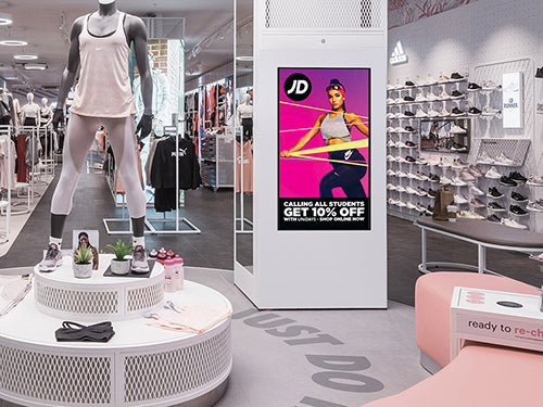 43” High Vibrance Android Advertising Display Screen | 700 cd/m2 Brightness High Brightness Digital Signage ScreenMoove