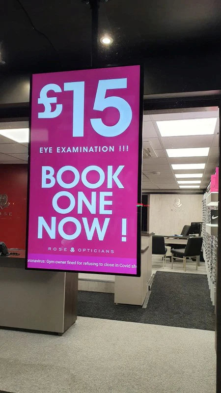 43” High Vibrance Android Advertising Display Screen | 700 cd/m2 Brightness High Brightness Digital Signage ScreenMoove