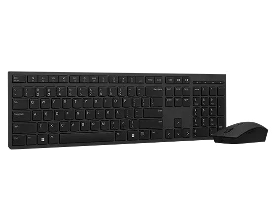 Lenovo 4X31K03967 Professional Wireless Rechargeable Combo Keyboard and Mouse-UK English Keyboard & Mouse Lenovo
