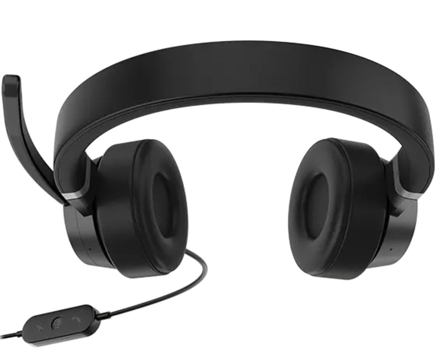 Lenovo Go Wired ANC Wired Black Headset