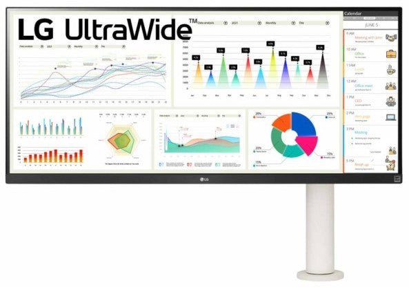 LG 34WQ680-W 34" 21:9 UltraWide™ FHD (2560 x 1080) Monitor with Ergo Stand