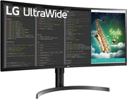LG 35'' UltraWide™ QHD HDR VA Curved Monitor | 35WN75CP-B.AEK Desktop Monitor LG