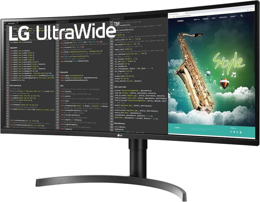 LG 35WN75CP-B 35" UltraWide™ QHD HDR VA Curved Monitor