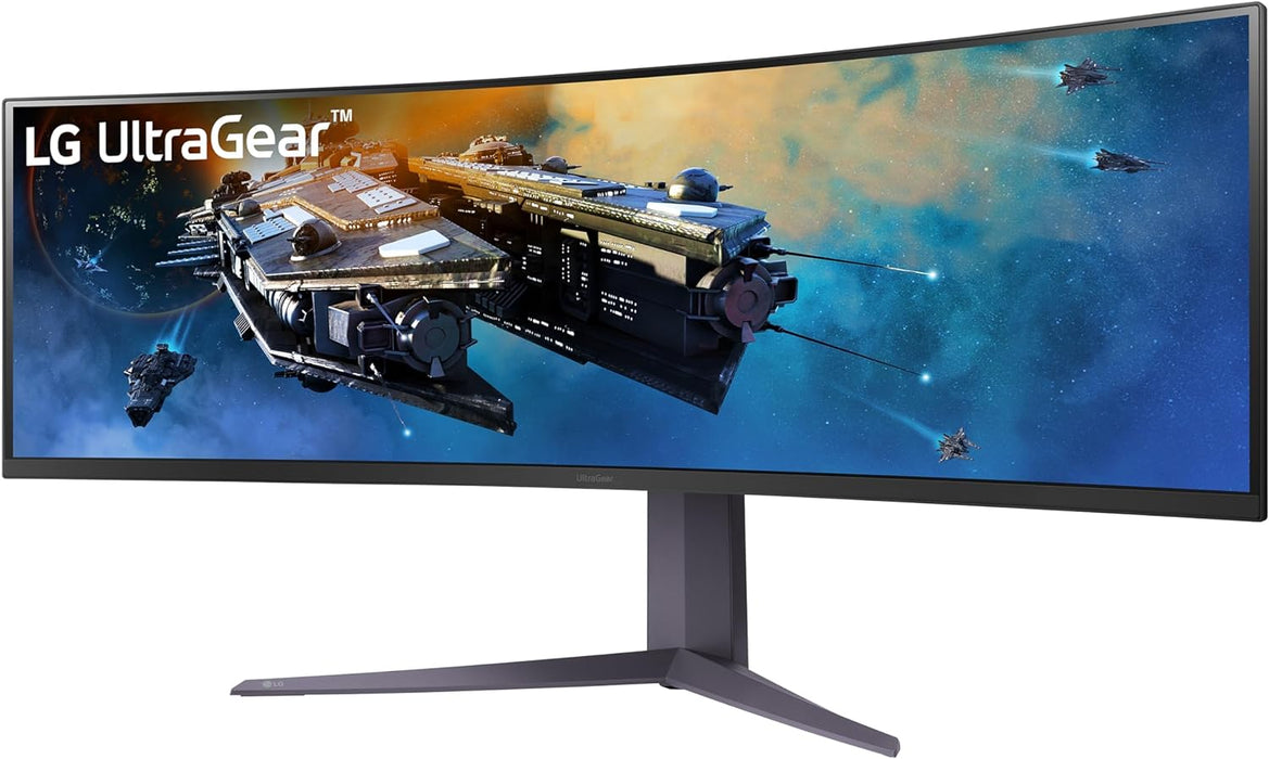 LG 45GR75DC-B.AEK 45" UltraGear QHD 1ms 200Hz Curved Gaming Monitor with USB Type-C