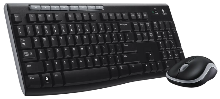 Logitech MK270 Wireless Keyboard And Mouse Black Desktop Set - 920-004523 Keyboard & Mouse Logitech