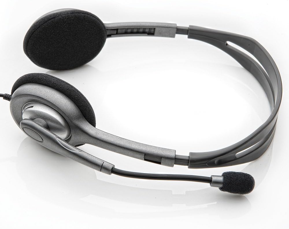 Logitech H110 Stereo Grey Wired Headset | 981-000593 Headset Logitech