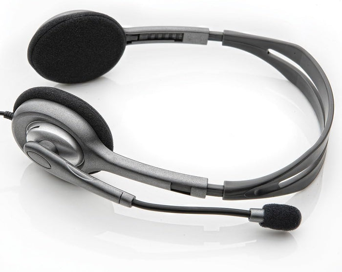 Logitech H110 Stereo Grey Wired Headset | 981-000593 Headset Logitech
