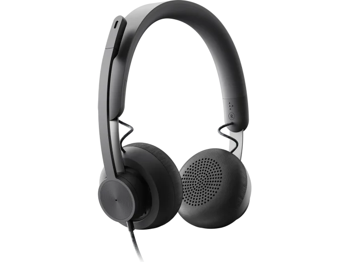 Logitech Zone Wired UC Wired Grey Headset Headset Logitech