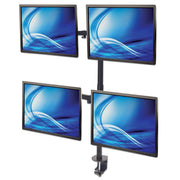 Manhattan 13" - 32" Quad LCD Monitor Mount with Double-Link Swing Arms | 461566 Monitor Arm Desk Mount Manhattan