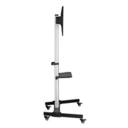 Manhattan 37" to 86" Aluminum Height-Adjustable Multimedia TV Cart | 462327 Mobile Trolley Manhattan
