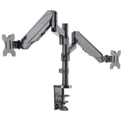 Manhattan 10"-27" Dual LCD Monitor Mount With Gas-Spring Arm | 461597 Monitor Arm Desk Mount Manhattan